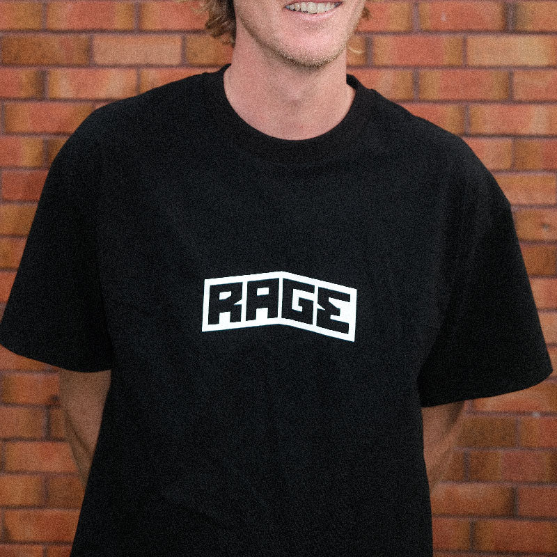 RAGE LOGO T-SHIRT (Black)
