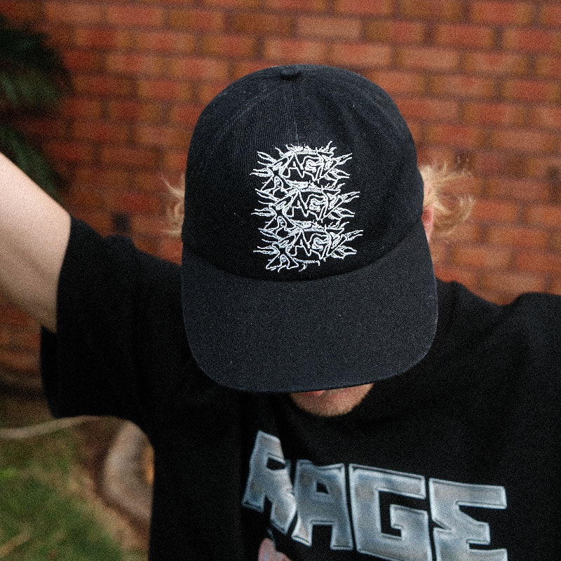 RAGERAGERAGE Cap (Black Red)