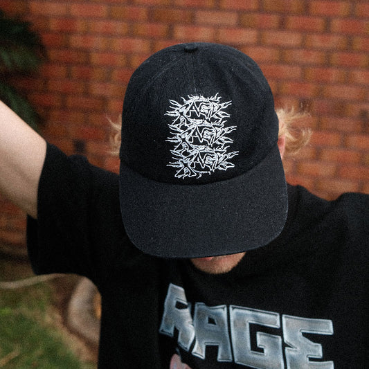 RAGERAGERAGE Cap (Black Red)
