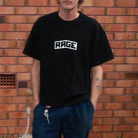 RAGE LOGO T-SHIRT (Black)