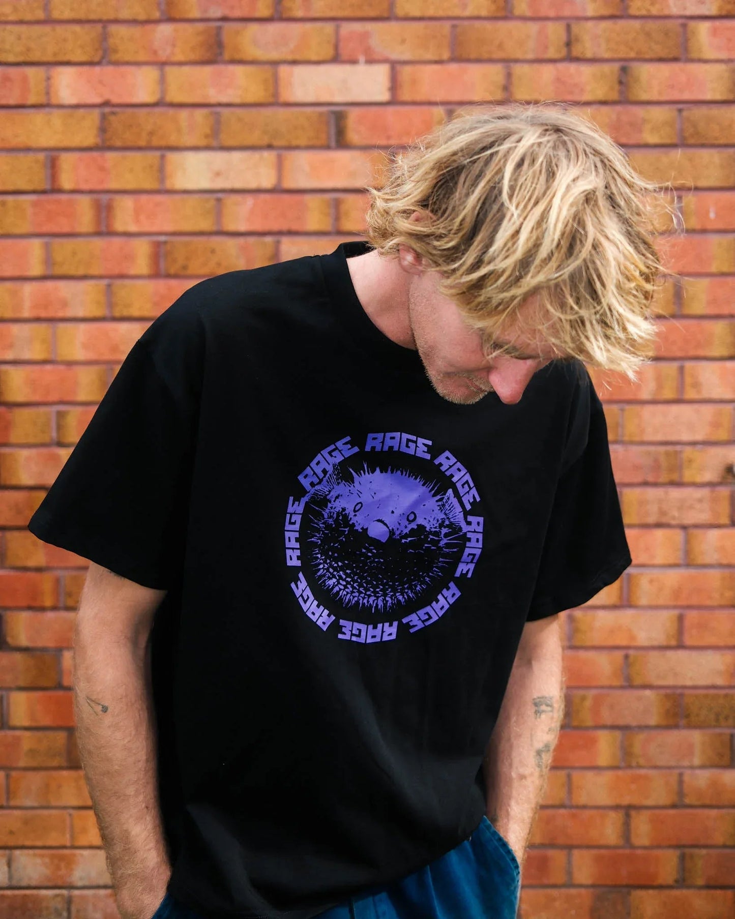 PUFFER TEE  (Black)